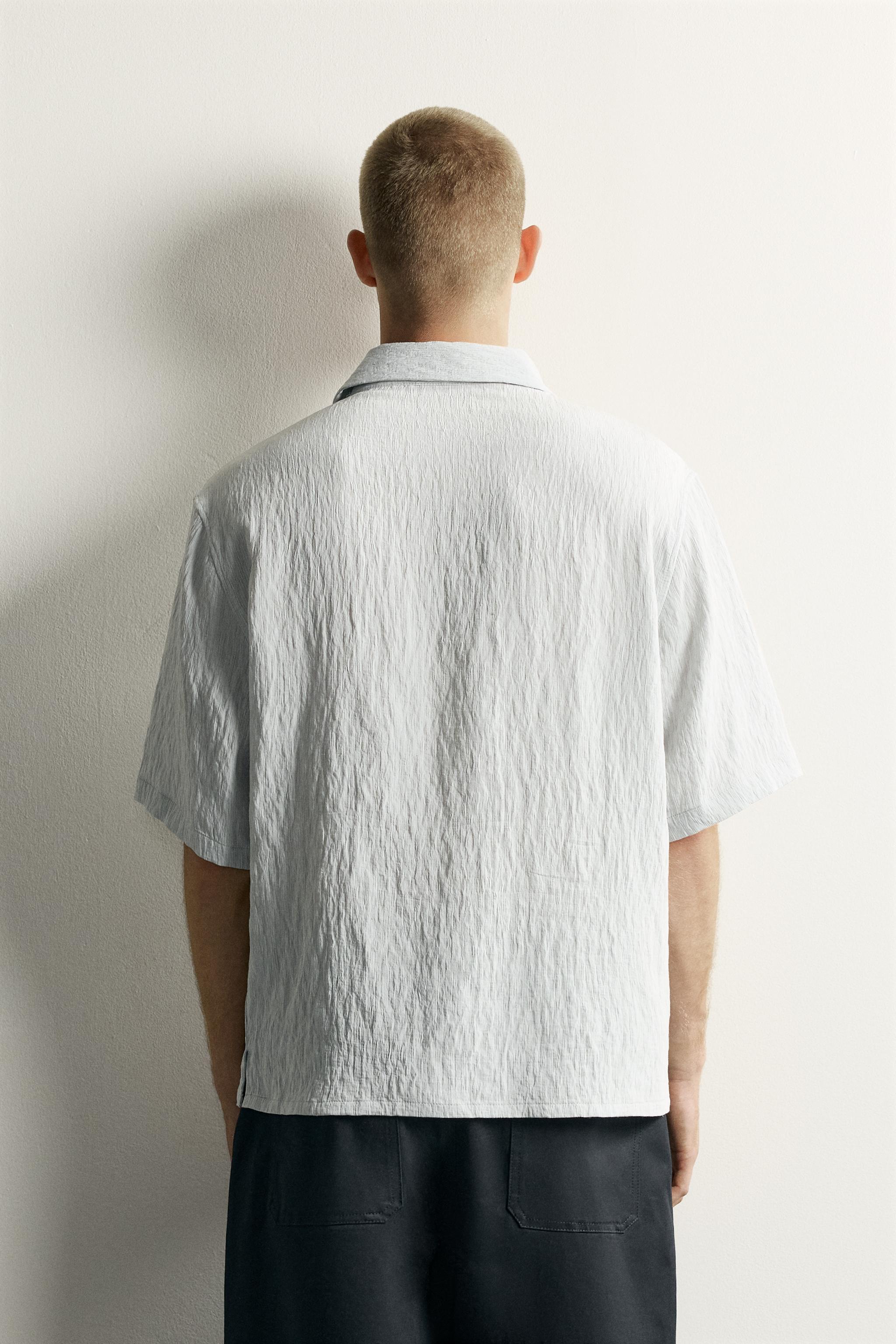 CHEMISE FLUIDE COUPE DÉCONTRACTÉE TEXTURÉE